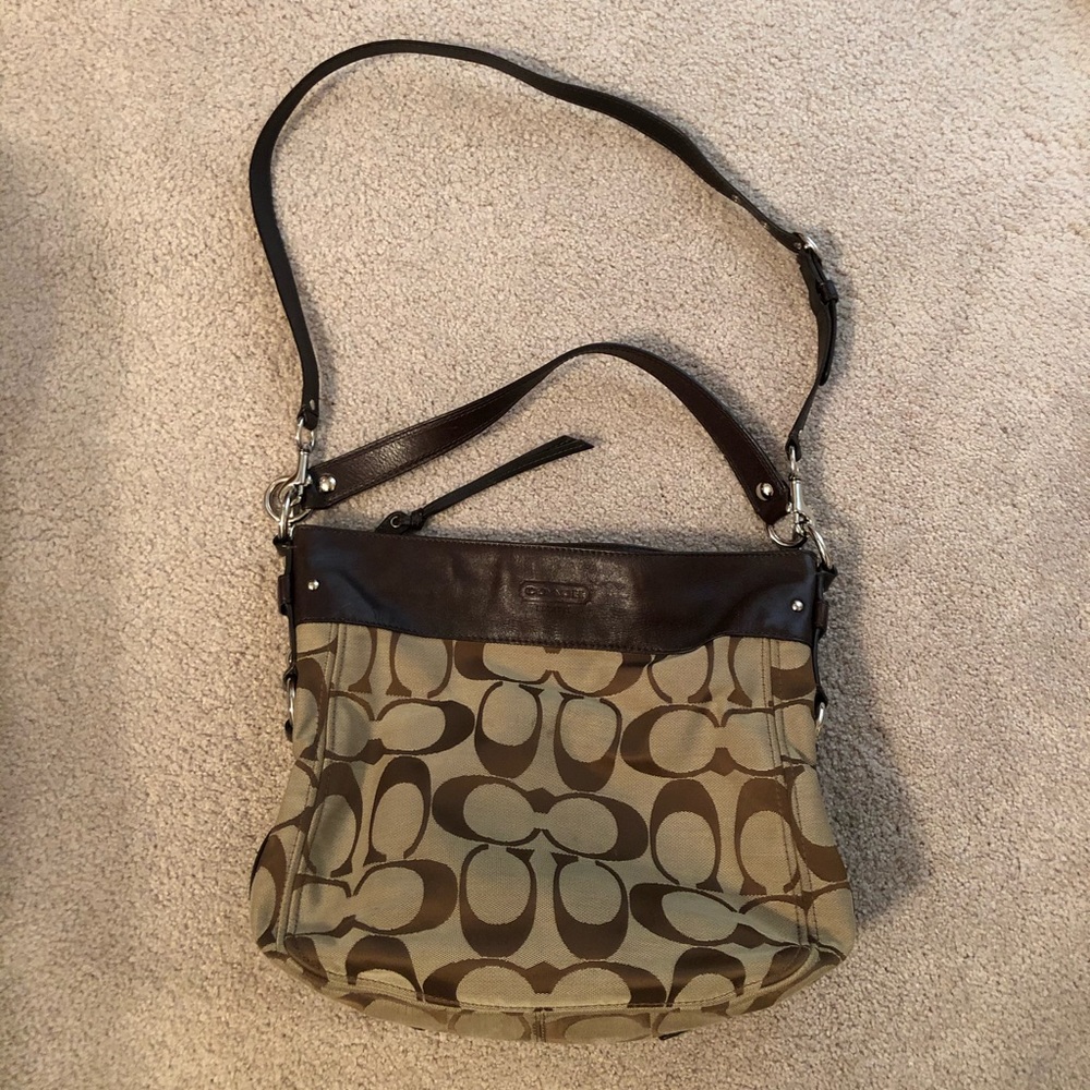Coach Zoe Signature C Hobo and Wallet